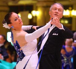 Carolyn and Bill at Blackpool Dance Festival, 2017